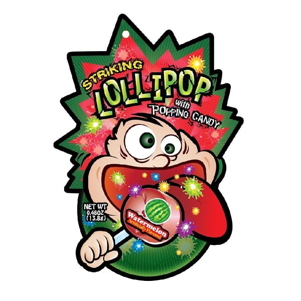 Kẹo Nổ Striking Lollipop Hương Dưa Hấu C192 13.8G