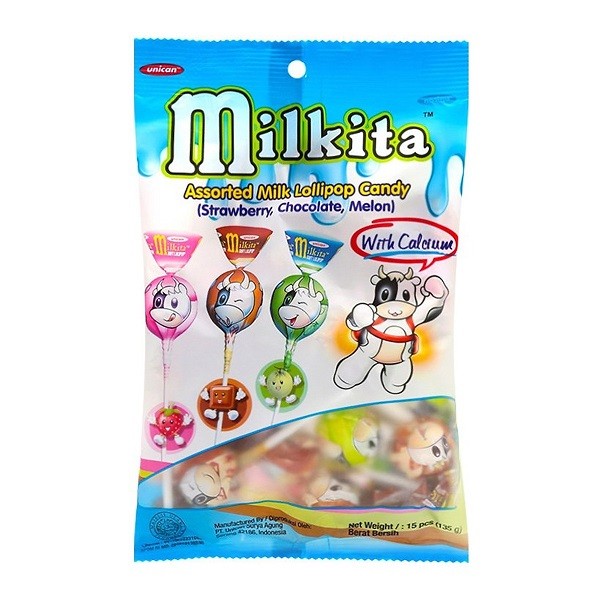 Kẹo Sữa Vị Hỗn Hợp Hiệu Milkita Assorted 135G