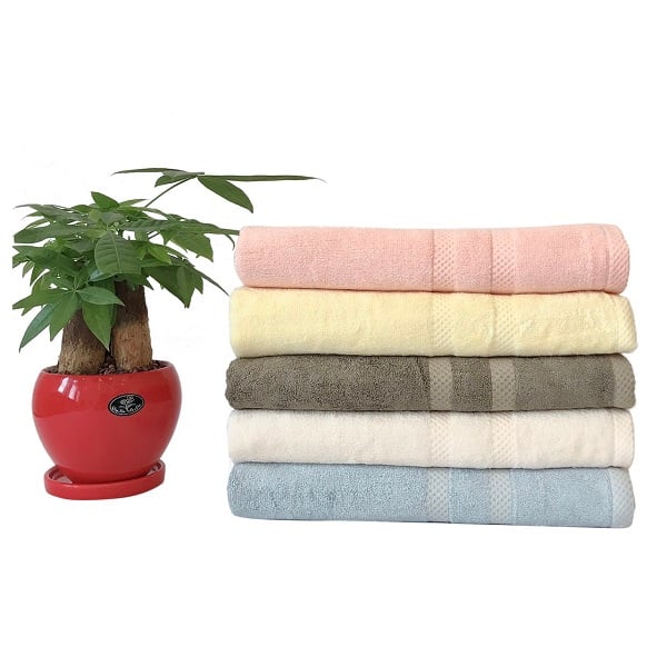 Túi Khăn Tăm Sợi Tre S'baby 70X130Cm 460G (Giao Màu Ngẫu Nhiên)