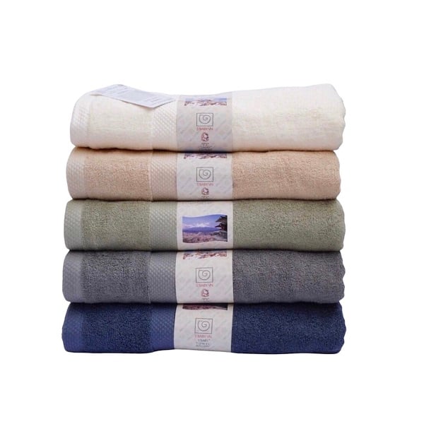 Khăn Tắm Cotton Uchibaby 60X120Cm 300G (Giao Màu Ngẫu Nhiên)