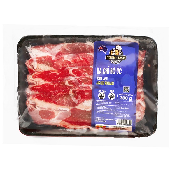 Ba Chỉ Bò Úc Đông Lạnh 300G