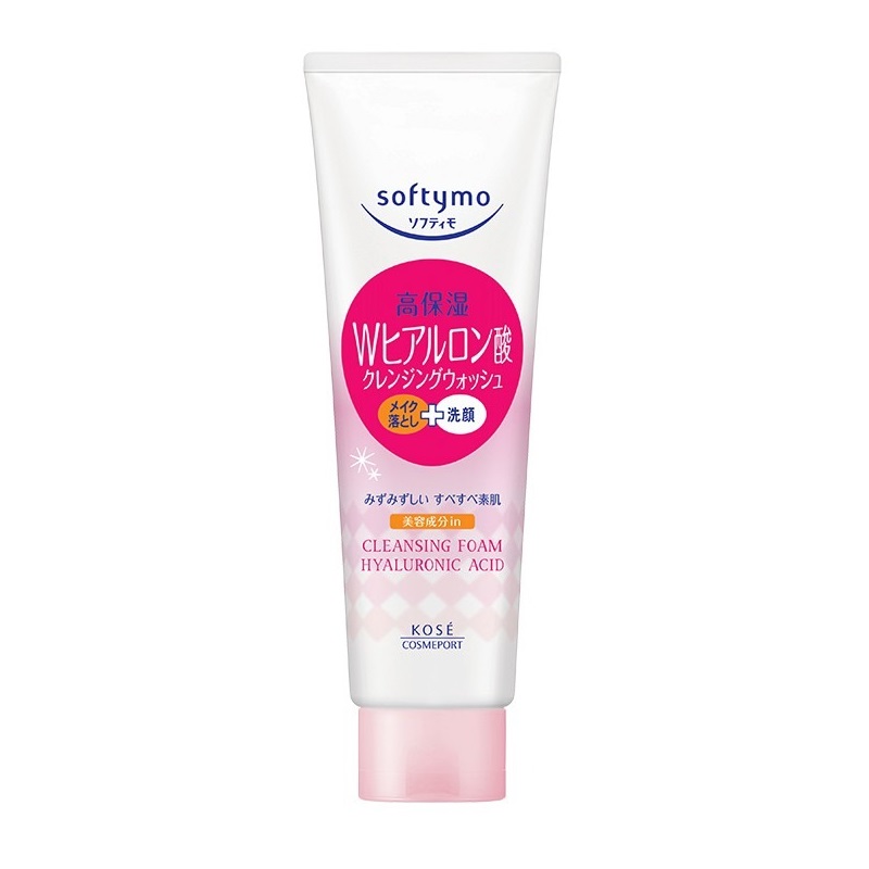 Sữa Rửa Mặt Tẩy Trang 2 Trong 1 Kosé Cosmeport Softymo Cleansing Foam Hyaluronic Acid 190G (Wn)