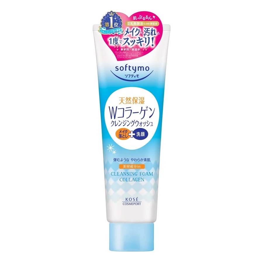 Sữa Rửa Mặt Tẩy Trang 2 Trong 1 Kosé Cosmeport Softymo Cleansing Foam Collagen 190G (Wn)