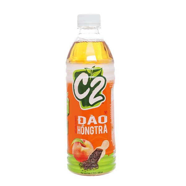 Hồng Trà C2 Vị Đào 500Ml