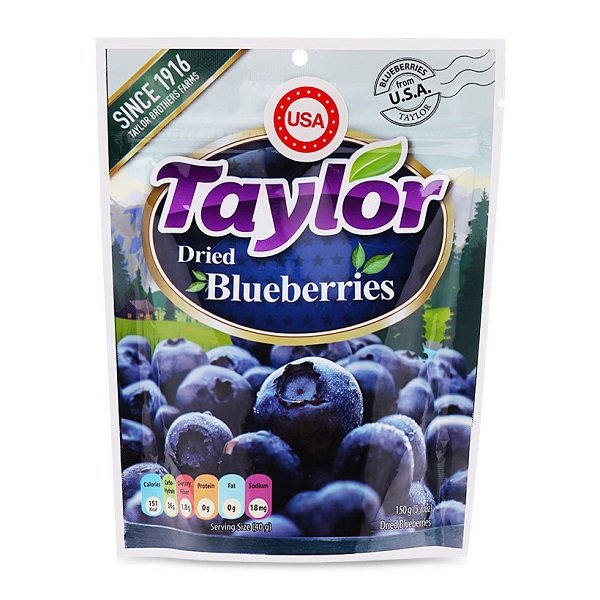 Trái Việt Quất Khô Tự Nhiên Taylor 150G