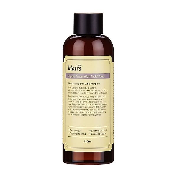 Nước Hoa Hồng Dưỡng Ẩm Klairs Supple Preparation Facial Toner 180Ml