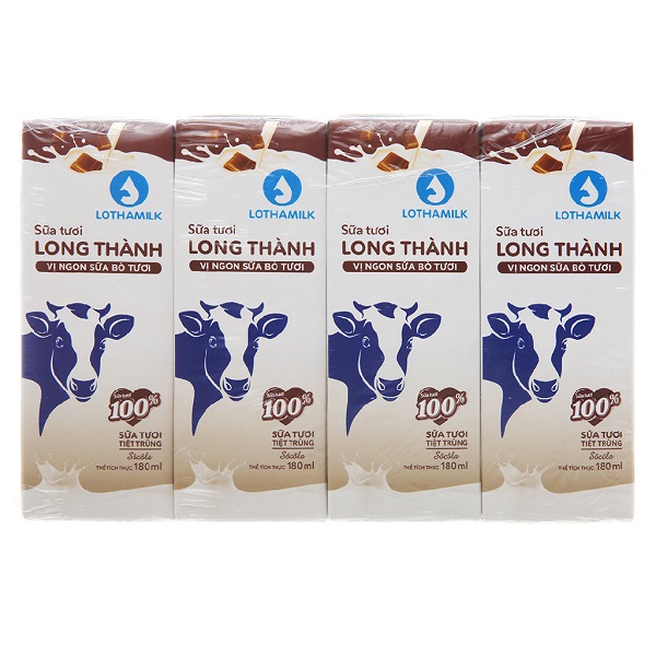 Sữa Tiệt Trùng Lothamilk Socola 180Mlx4