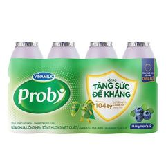 Sữa Chua Uống Probi Hương Việt Quất 130mlx4