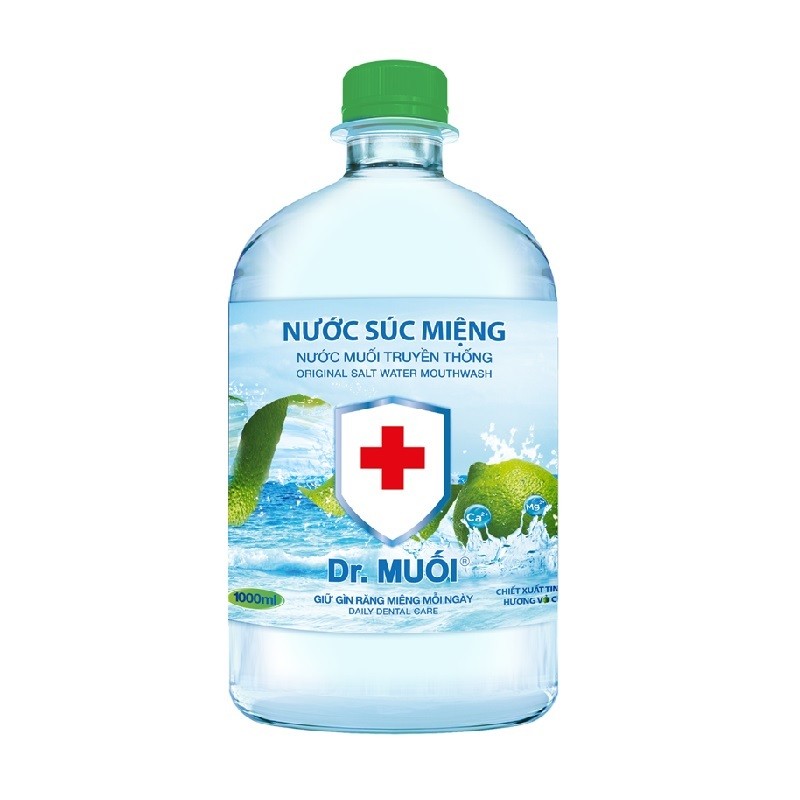 Nước Súc Miệng Dr.muối Hương Vỏ Chanh 1000Ml
