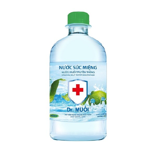 Nước Súc Miệng Dr.muối Hương Vỏ Chanh 500Ml