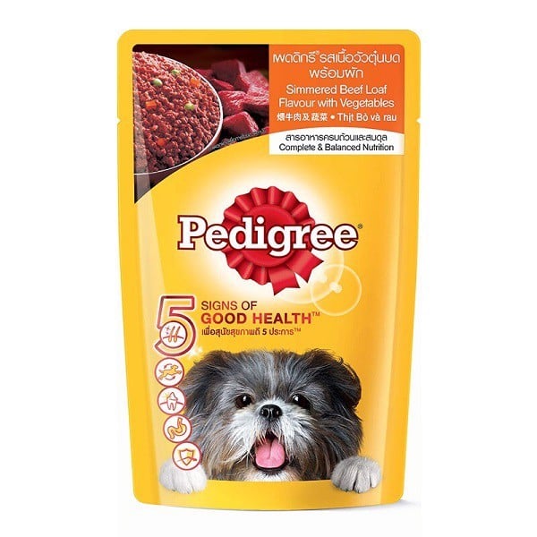 Thức Ăn Chó Lớn Vị Bò Hầm Rau Củ Pedigree 130G