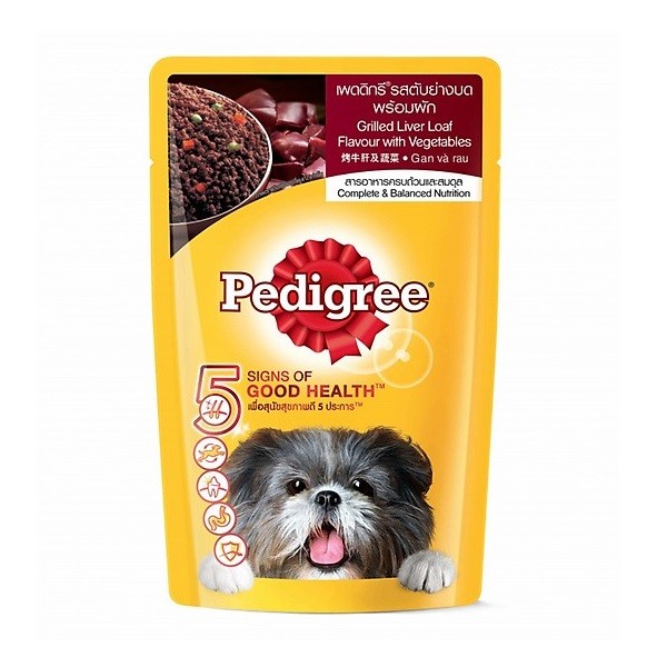 Thức Ăn Chó Vị Gan Nướng Và Rau Củ Pedigree 130G