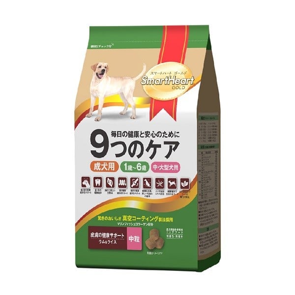 Thức Ăn Chó Vừa & Lớn Vị Cừu Và Gạo Smartheart Gold 6Kg