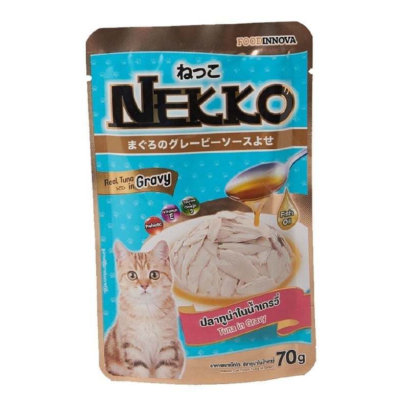 Thức Ăn Mèo Cá Ngừ Và Nước Sốt Nekko 70G