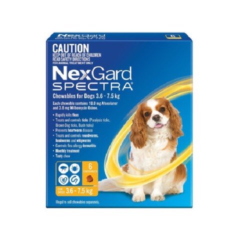 Viên Nhai Nexgard Spectra S 3.6 - 7.5Kg Viên