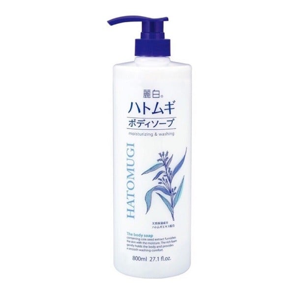 Sữa Tắm Dưỡng Sáng Da Hatomugi Reihaku 800Ml (Store 5871, 5873)