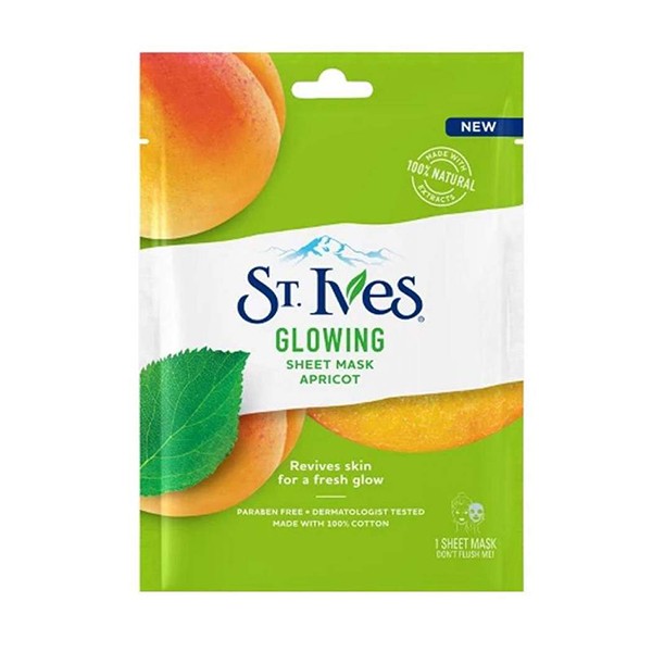 Mặt Nạ Dưỡng Da Phục Hồi Tươi Tắn St.ives Glowing Sheet Mask Apricot 26Ml