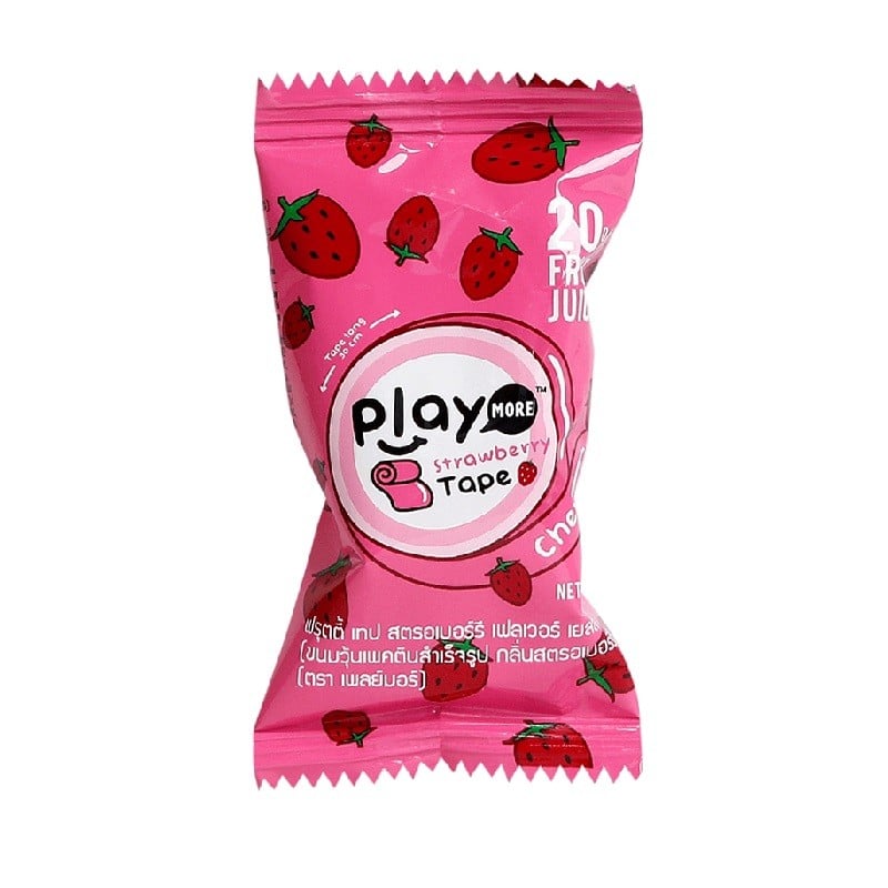 Kẹo Dẻo Cuộn Playmore Vị Dâu 21G