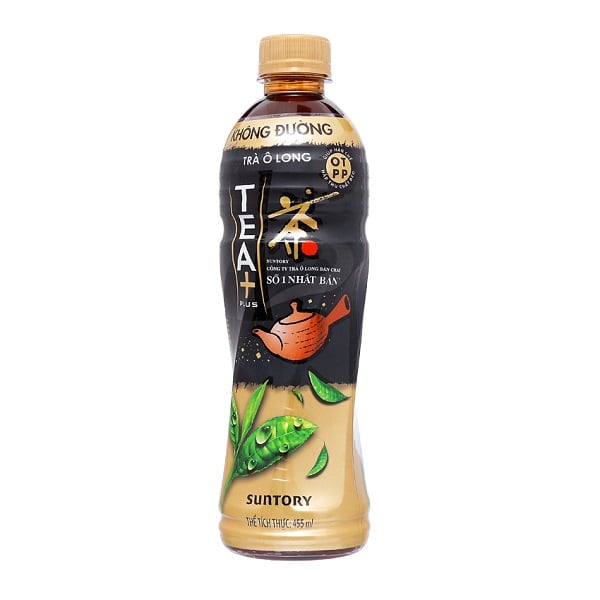 Trà Ô Long Không Đường Tea+ (Plus) 455Ml