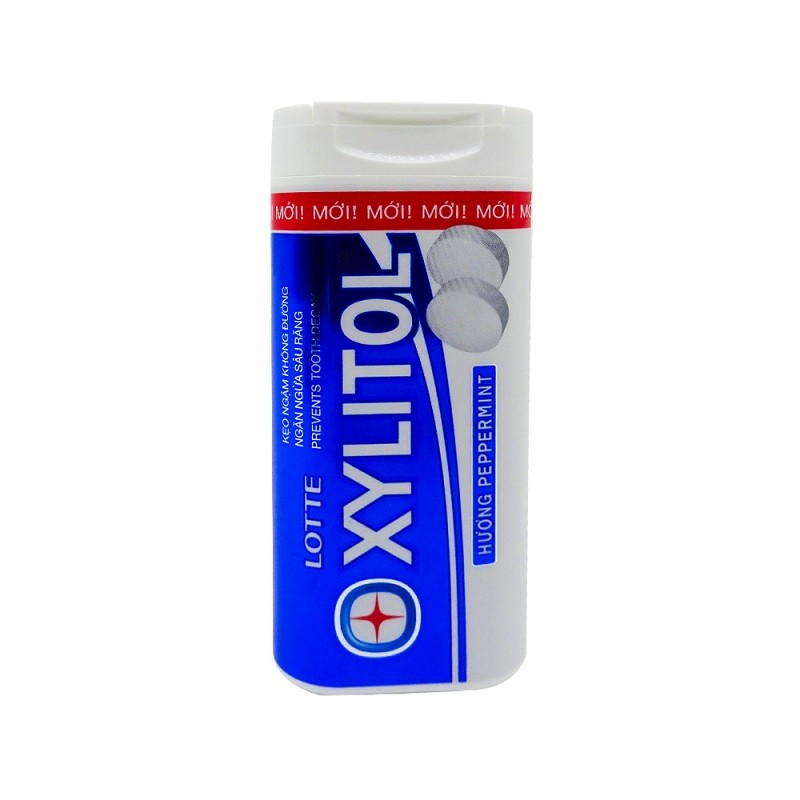 Kẹo Ngậm Không Đường Lotte Xylitol Peppermint 20, 88G