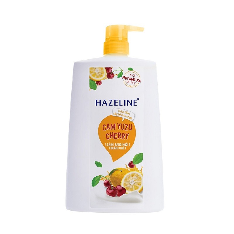 Sữa Tắm Hazeline Tẩy Tế Bào Chết Cam Cherry 1.2Kg