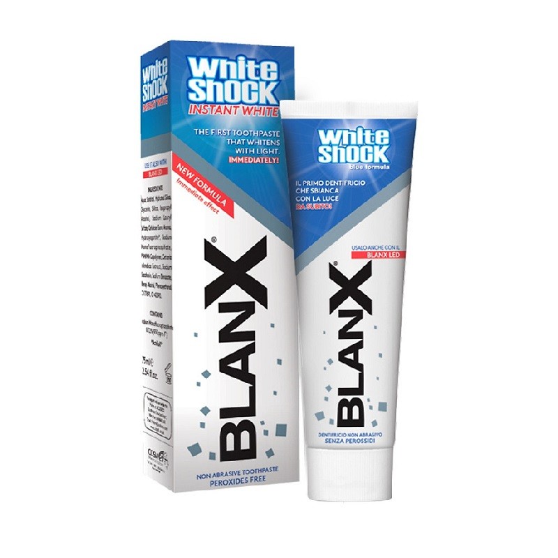 Kem Đánh Răng Blanx White Shock Instant White 75Ml