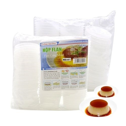 Hộp Flan 1 (50 Hộp/Gói) Vĩnh Trường