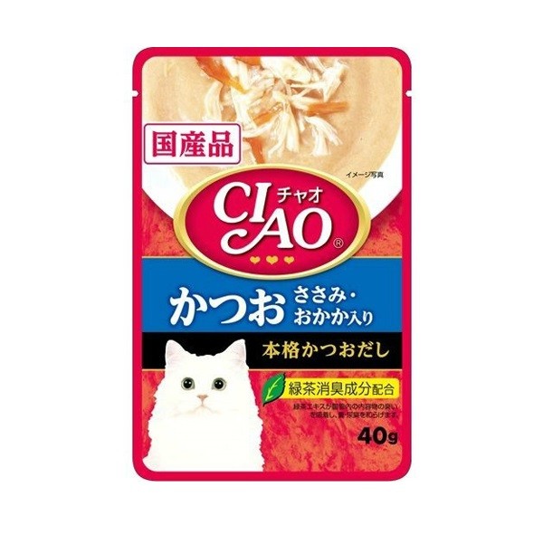 Ciao Tuna Katsuo & Chicken Fillet & Dried Bo Ic - 204