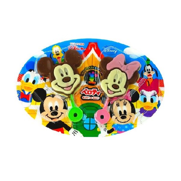 Kẹo Mút Sô Cô La Glico Mickey & Minnie 19G