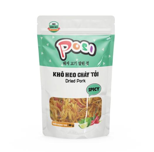 Khô Heo Cháy Tỏi Posi 50G