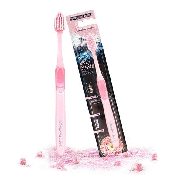 Bàn Chải Đánh Răng Bamboo Salt Himalaya Pinksalt Lông Tơ Mềm Mại