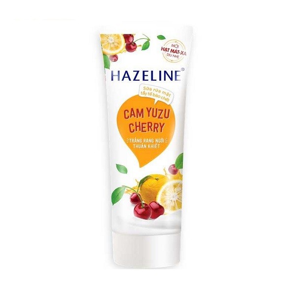 Sữa Rửa Mặt Hazeline Tẩy Tế Bào Chết Cam Yuzu Và Cherry 50G