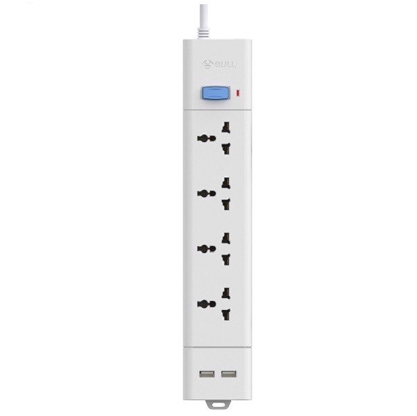 Ổ Cắm Điện Gongniu 4 Lỗ 3 Chấu 2 Usb 2M S204U Gnvn - G