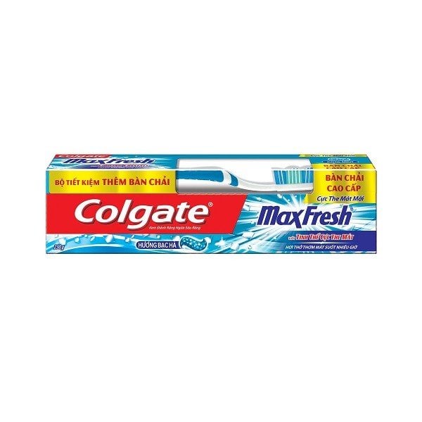 Kem Đánh Răng Colgate Maxfresh Bạc Hà 230G + Bàn Chải