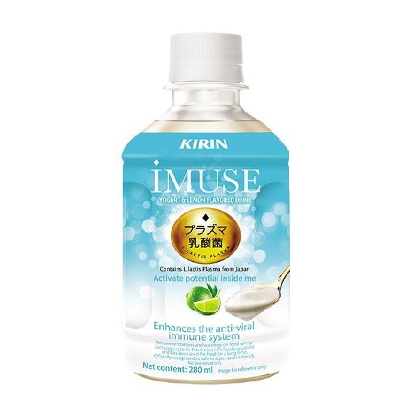 Thức Uống Vị Sữa Chua & Chanh Kirin Imuse Chai 280Ml