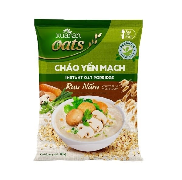 Cháo Yên Mạch Xuân An Rau Nấm 40G
