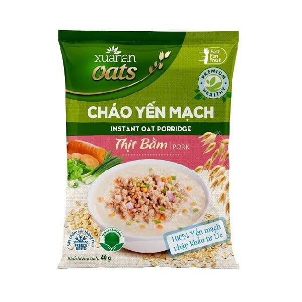 Cháo Yên Mạch Xuân An Thịt Bằm 40G