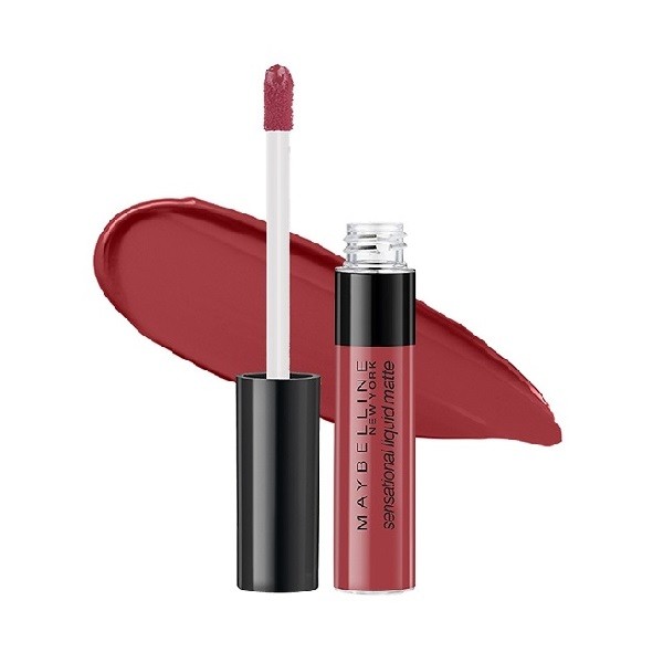 Son Kem Lì Maybelline New York Sensational Liquid Matte #08 Hồng Đất 7Ml