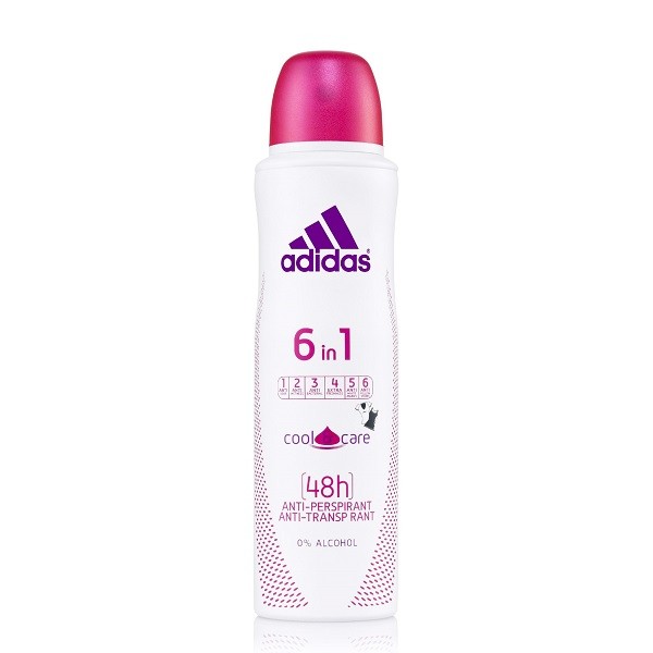 Xịt Khử Mùi Toàn Thân Cho Nữ Ngăn Mồ Hôi Adidas 6In1 Cool & Care150Ml