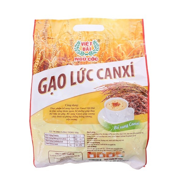 Bột Ngũ Cốc Việt Đài Gạo Lứt Canxi 600G