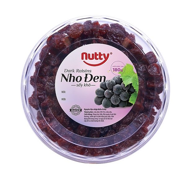 Nho Đen Nutty 180G
