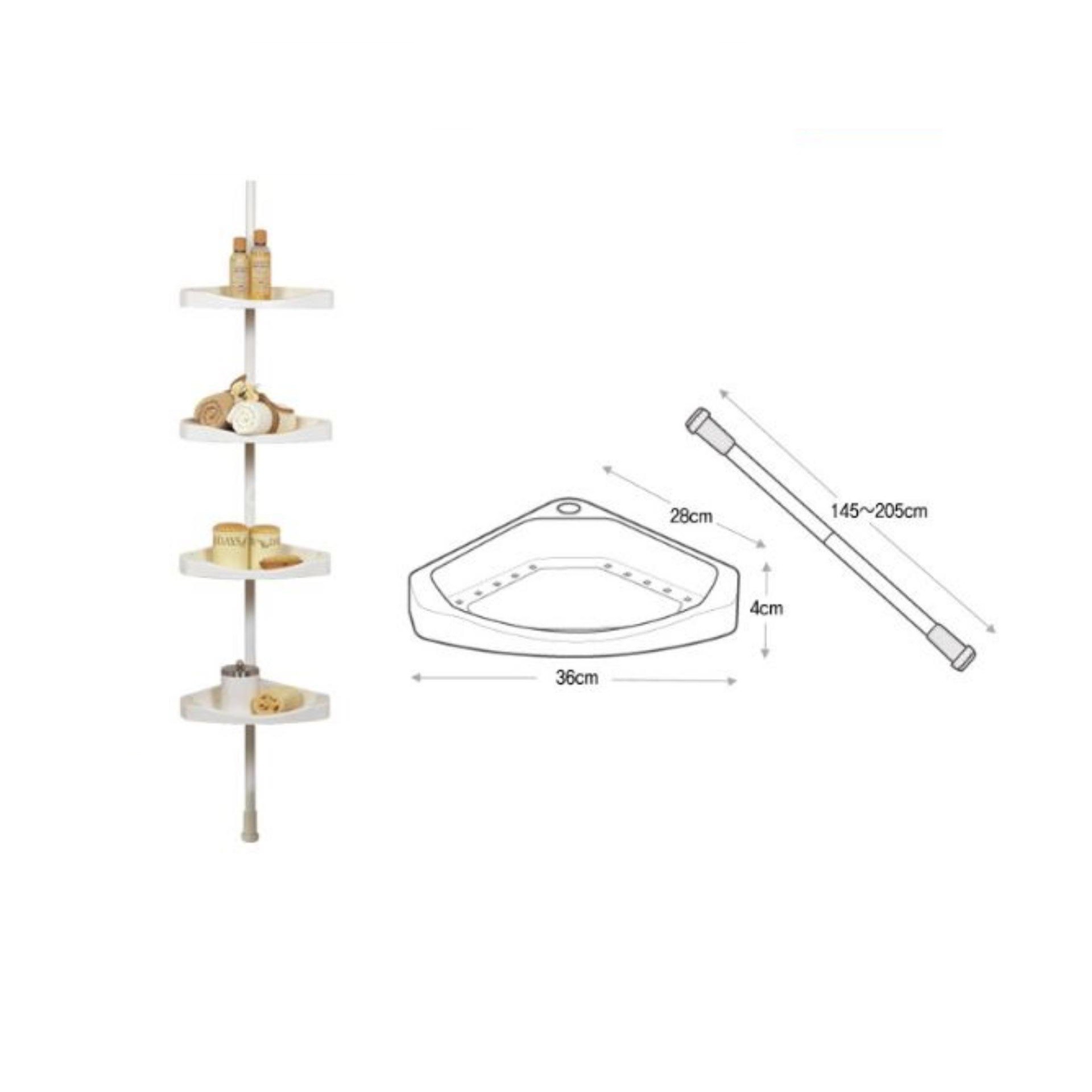 Kệ Đứng 4 Ngăn Đựng Đồ Dùng Nhà Tắm Cs01350