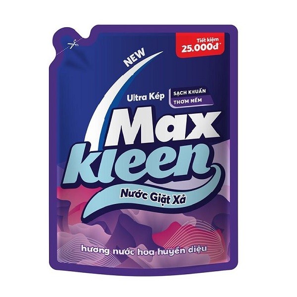 Nước Giặt Xả Maxkleen Hương Nước Hoa Huyền Diệu Dạng Túi 2.4Kg
