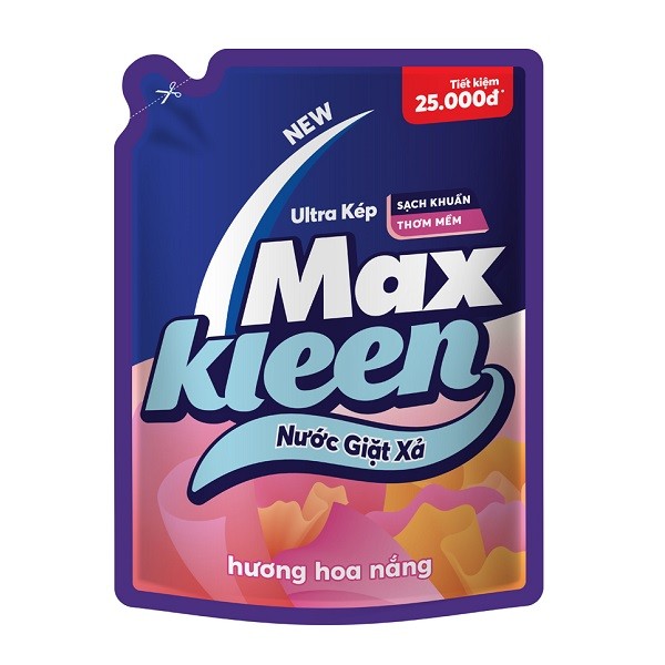 Nước Giặt Xả Maxkleen Hương Hoa Nắng Dạng Túi 2.4Kg