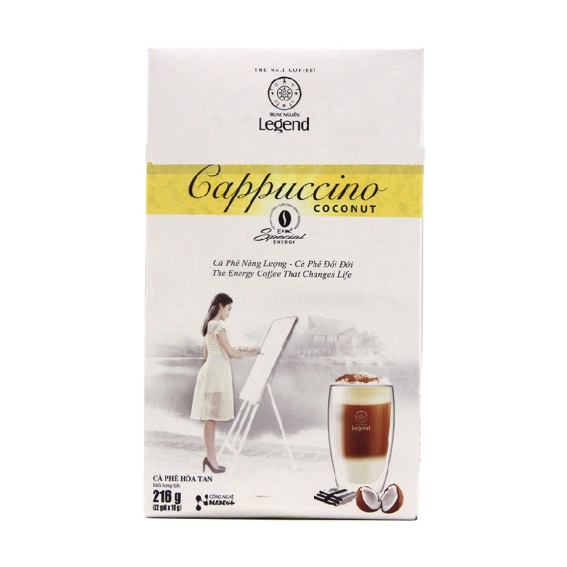 Cà Phê G7 Cappuccino Coconut 18G Hộp 12
