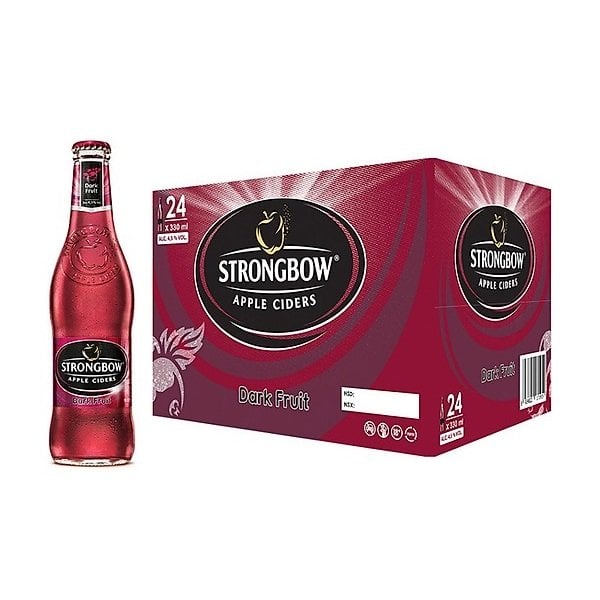 Nước Táo Lên Men Strongbow Dark Fruit 330Ml Thùng 24 Chai