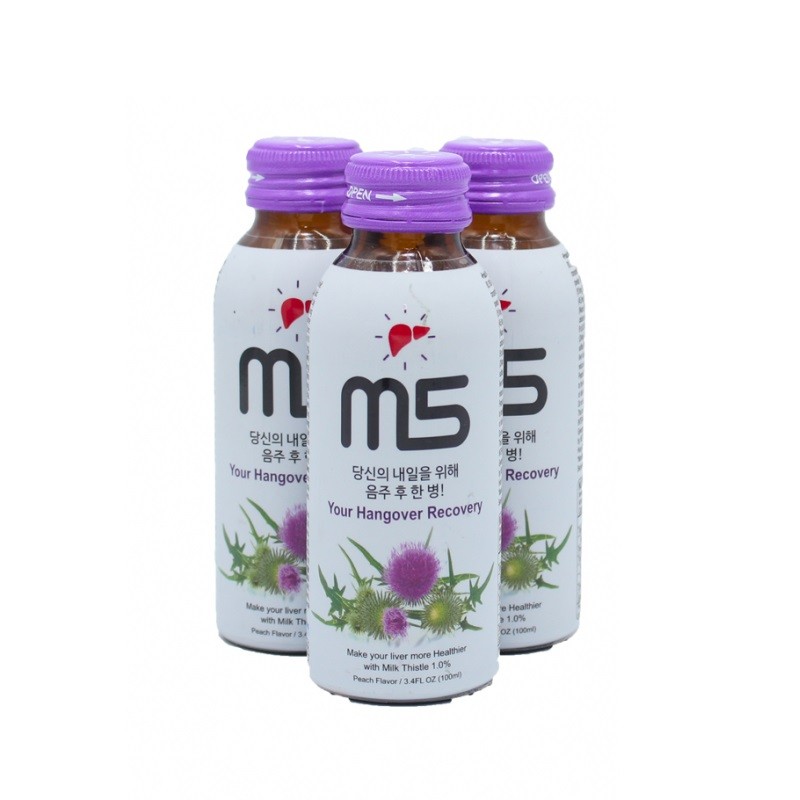 Nước Giải Rượu M5 Chiết Xuất Hạt Cây Kế Sữa 100Ml