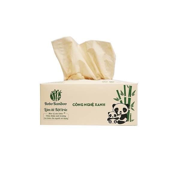 Giấy Hộp Bobo Bamboo 180 Tờ 2 Lớp