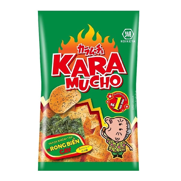 Snack Khoai Tây Karamucho Vị Rong Biển Cay 80G