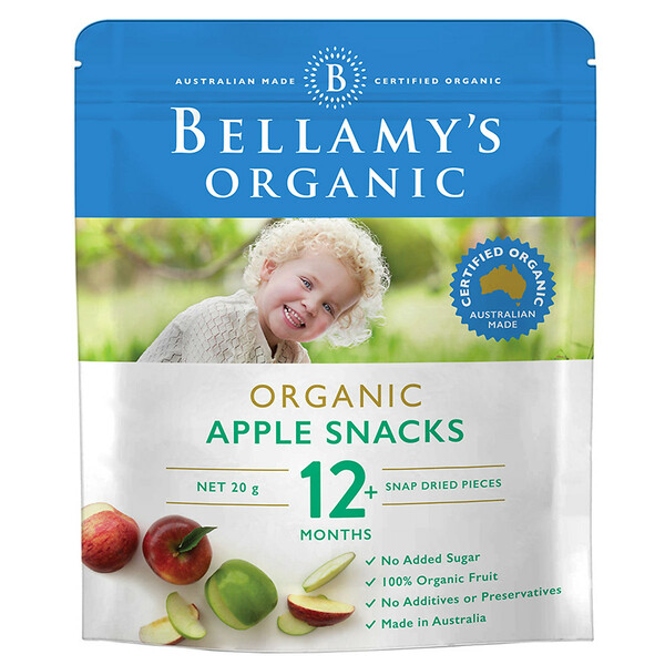 Snack Táo Sấy Hữu Cơ Bellamy's Organic 20G